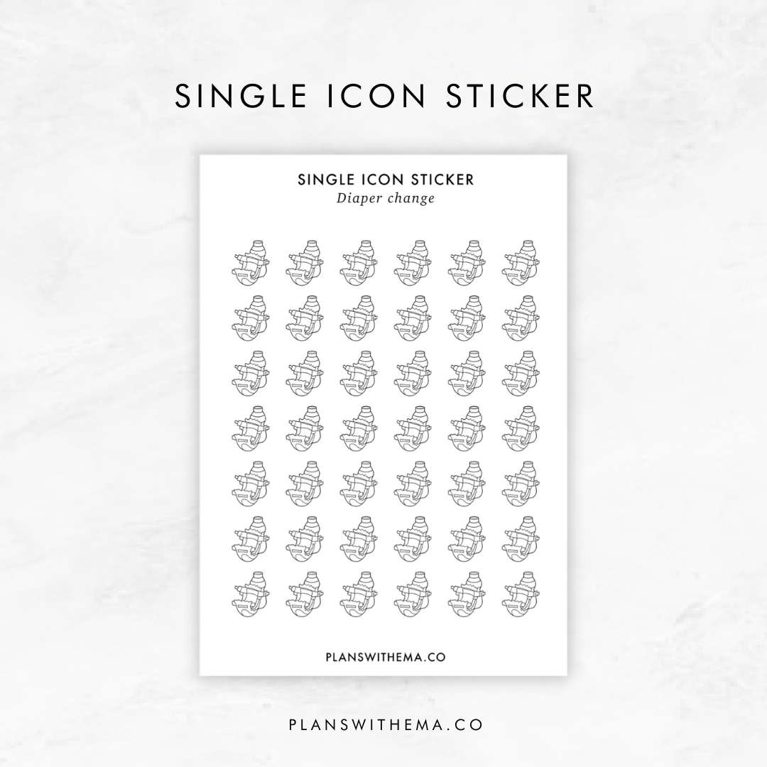 Single Icon Sticker