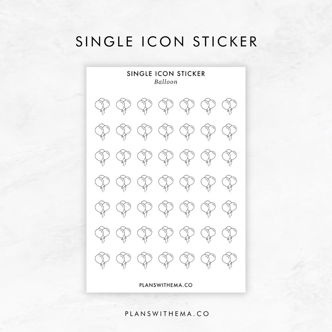 Single Icon Sticker