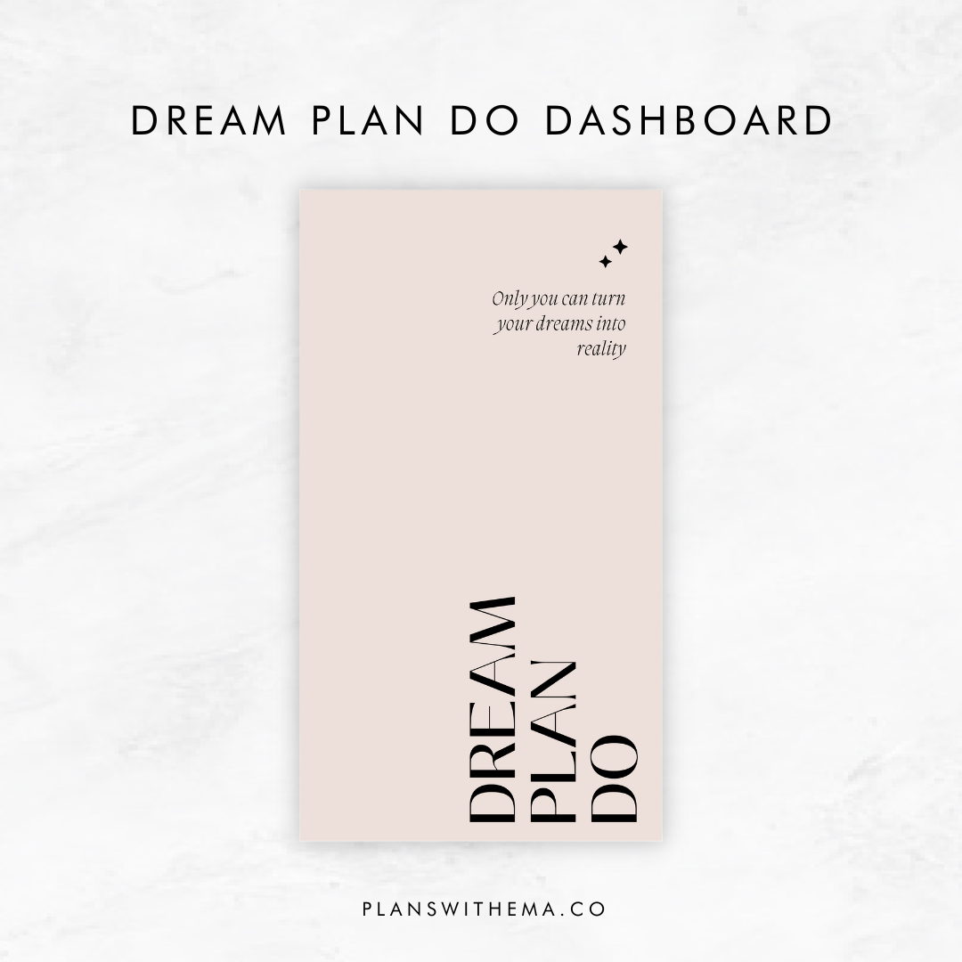 Dream Plan Do Planner Dashboard