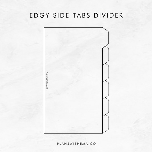 Edgy 6 Side Tabs Divider