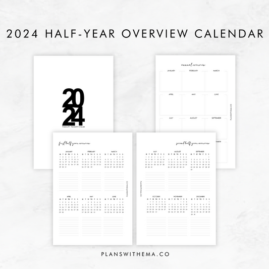 2024 Calendar | Half-year Overview