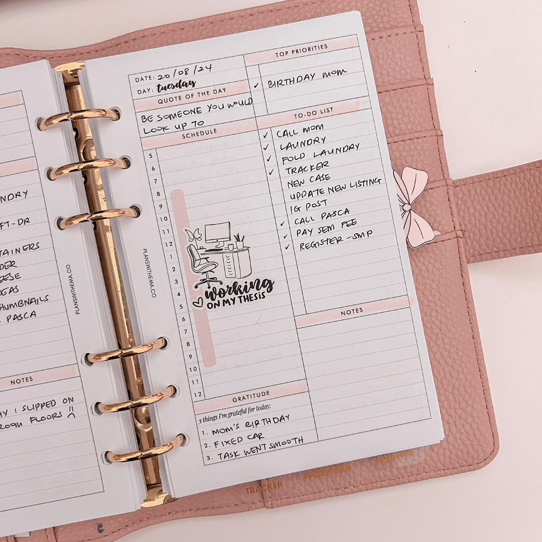 Daily Planner Inserts | D011