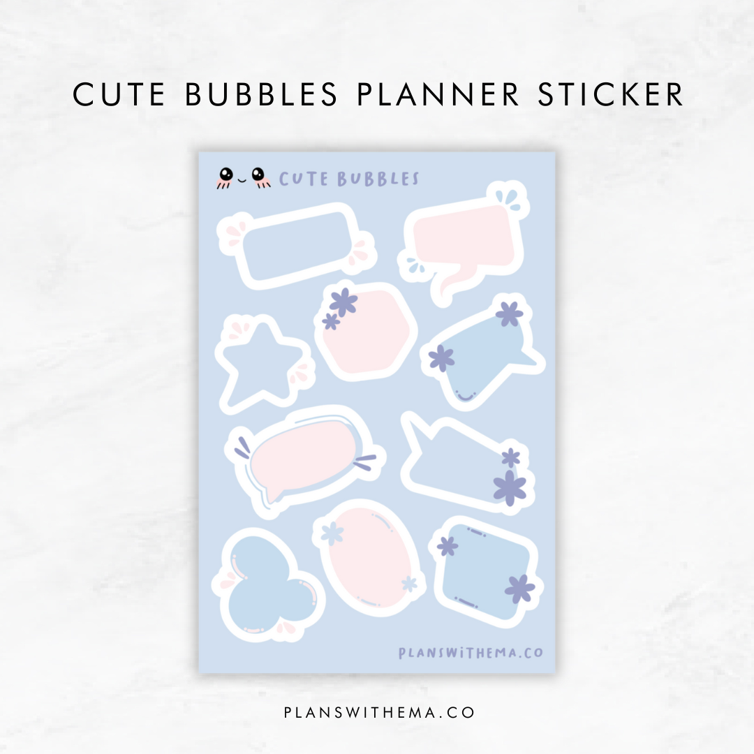 Cute Bubbles Sticker