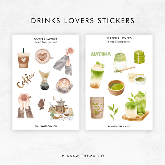 Drink Lover Washi Stickers