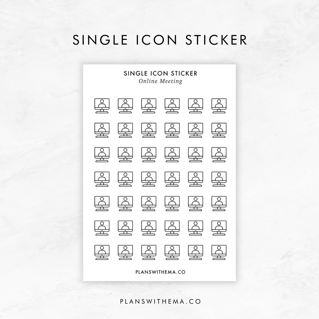 Single Icon Sticker