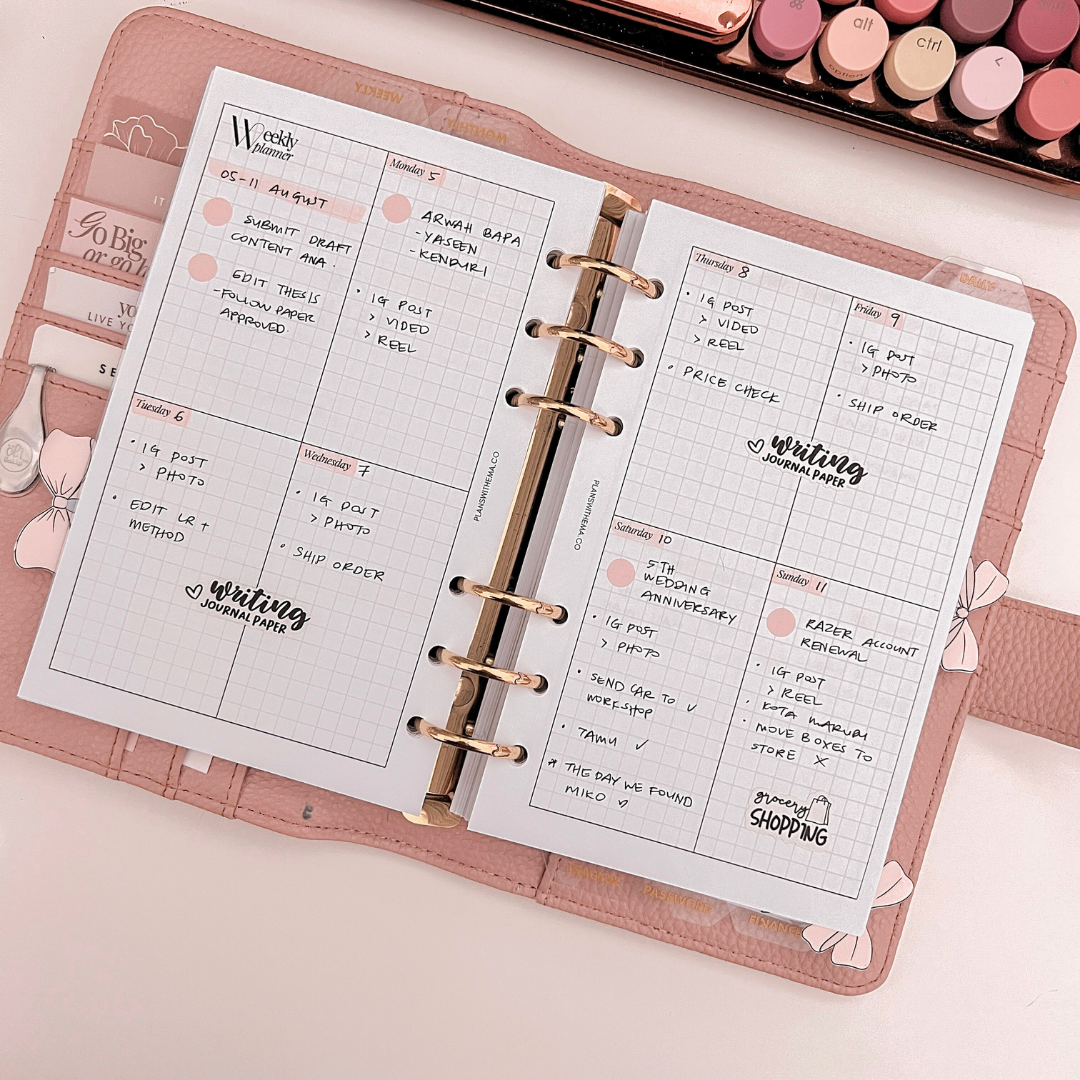 Weeks on 2 Page (WO2P) Planner Inserts | W011