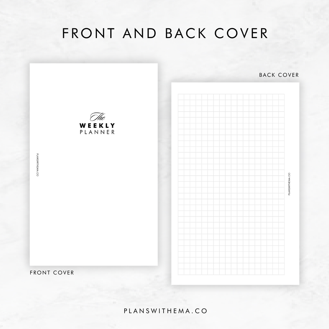 Weeks on 2 Page (WO2P) Planner Inserts | W011