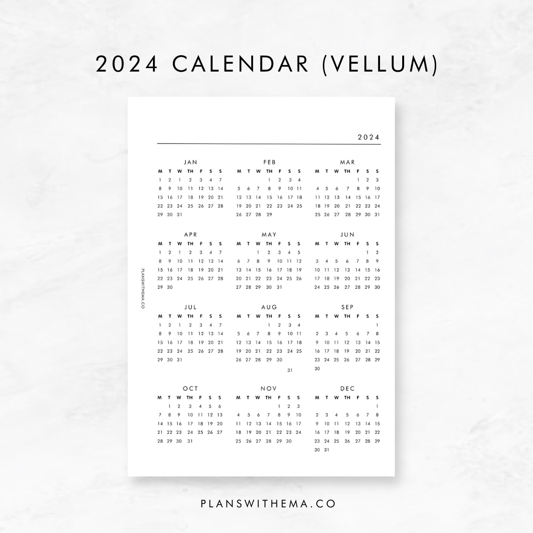 2024 Calendar Yearly Overview PLANSWITHEMA.CO