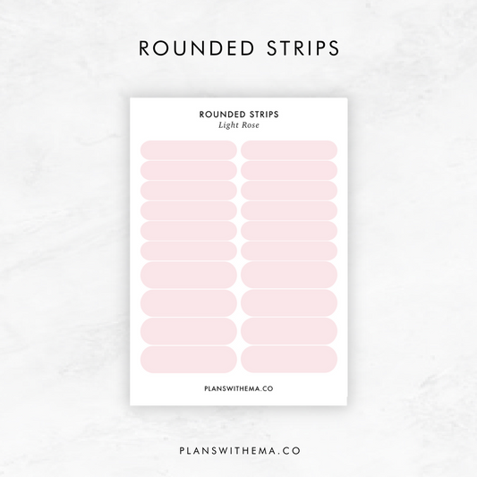 Rounded Strips Stickers