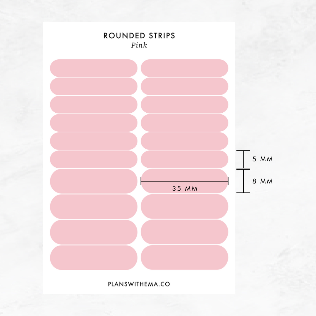 Rounded Strips Stickers