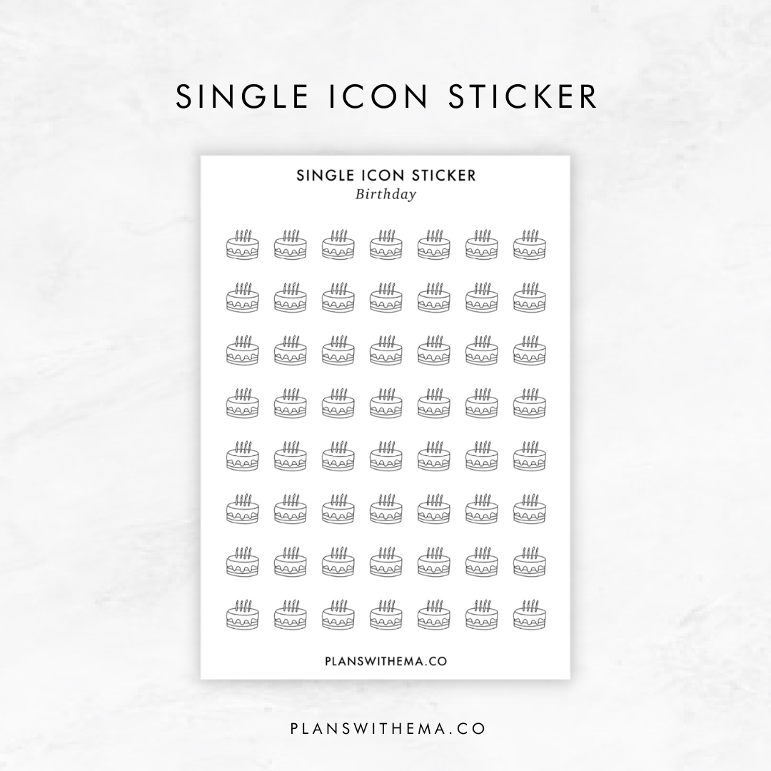 Single Icon Sticker