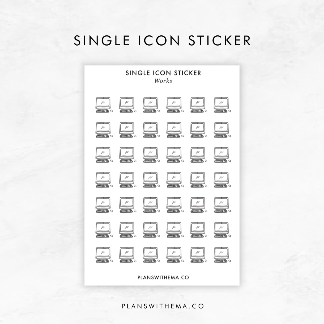 Single Icon Sticker