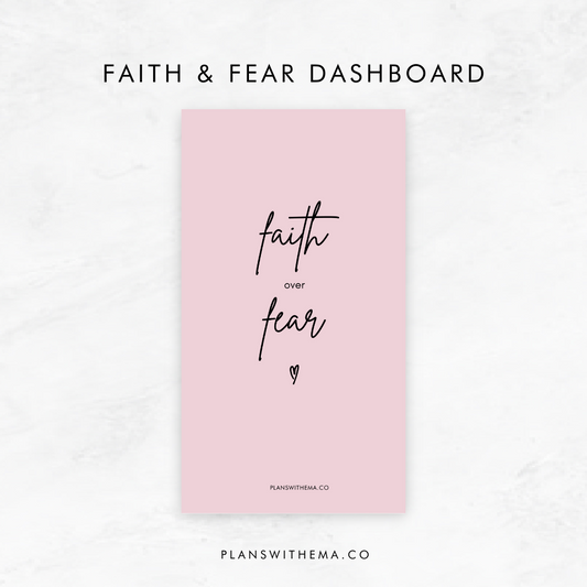 Faith & Fear Planner Dashboard