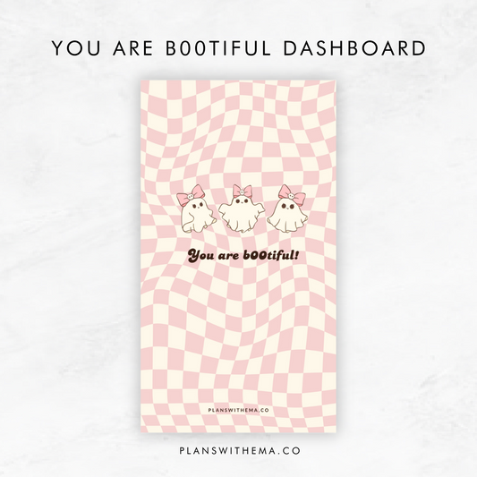 You are B00tiful | Planner Dashboard