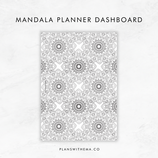 Mandala Planner Dashboard