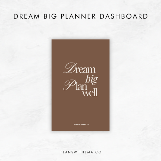 Dream Big Planner Dashboard