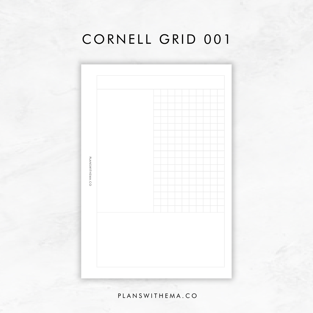 Cornell Notes Planner Inserts