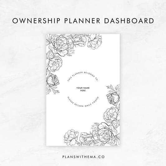 Customised Ownership Planner Dashboard