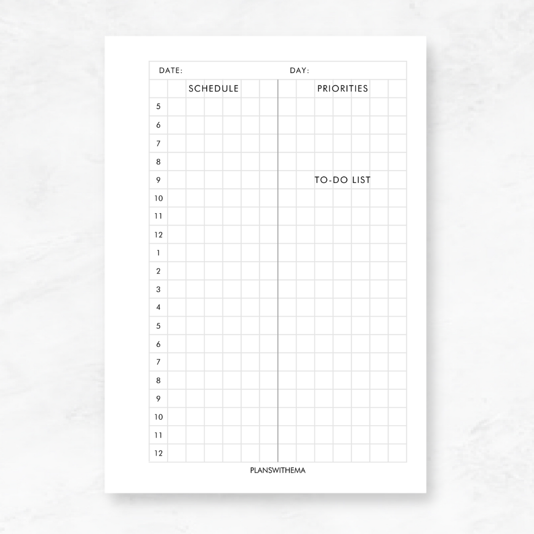 Daily Planner Inserts | D009