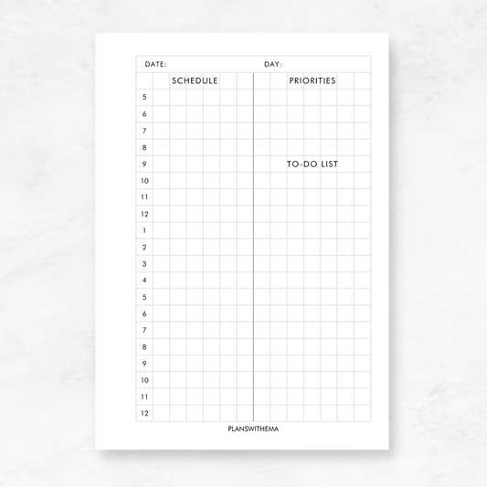 Daily Planner Inserts | D009