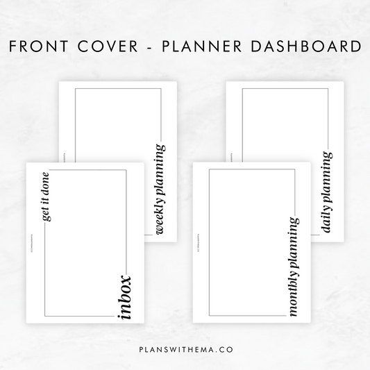 12 Monthly Planner Dashboard Set Vellum Dashboards -  in 2023