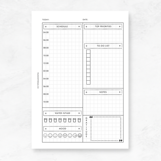 Daily Planner Inserts | D007 Printable