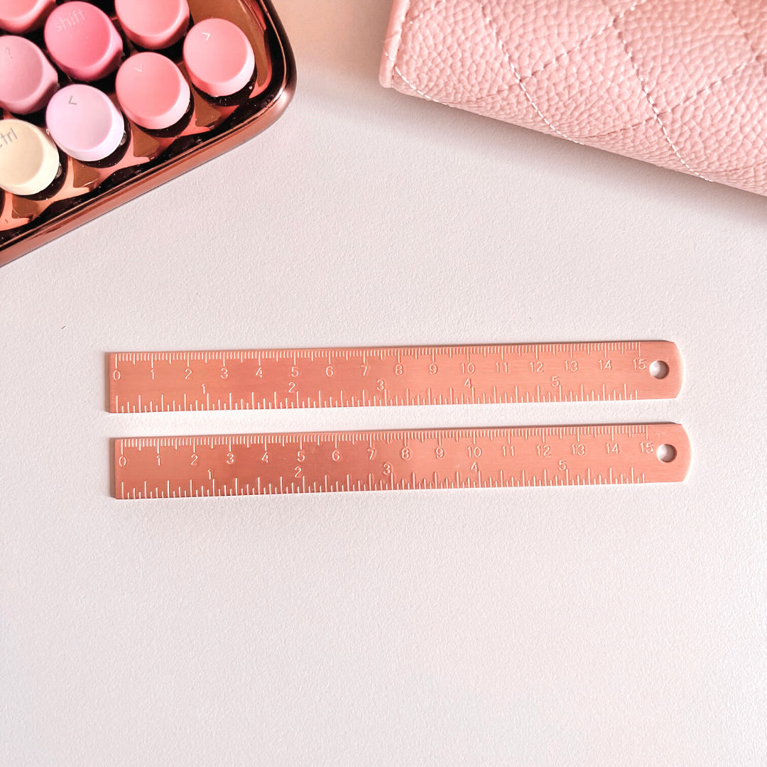 Rosegold Copper Ruler