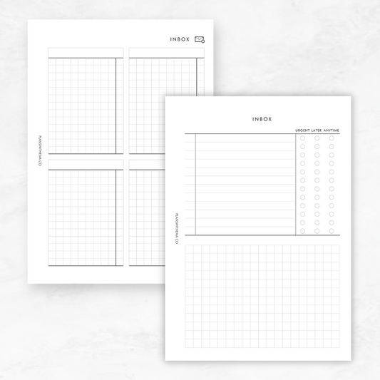 Inbox Planner Inserts