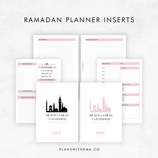 Ramadhan Edition Bundle Planner Inserts