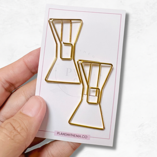 Gold Bow Paper Clips