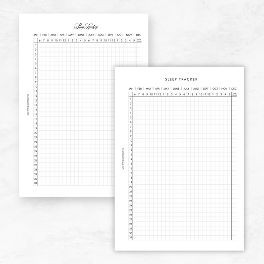 Sleep Tracker Planner Inserts