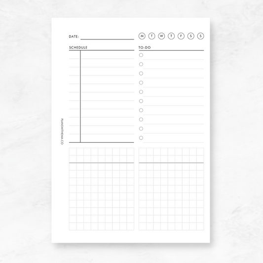 Daily Planner Inserts | D002 Printables