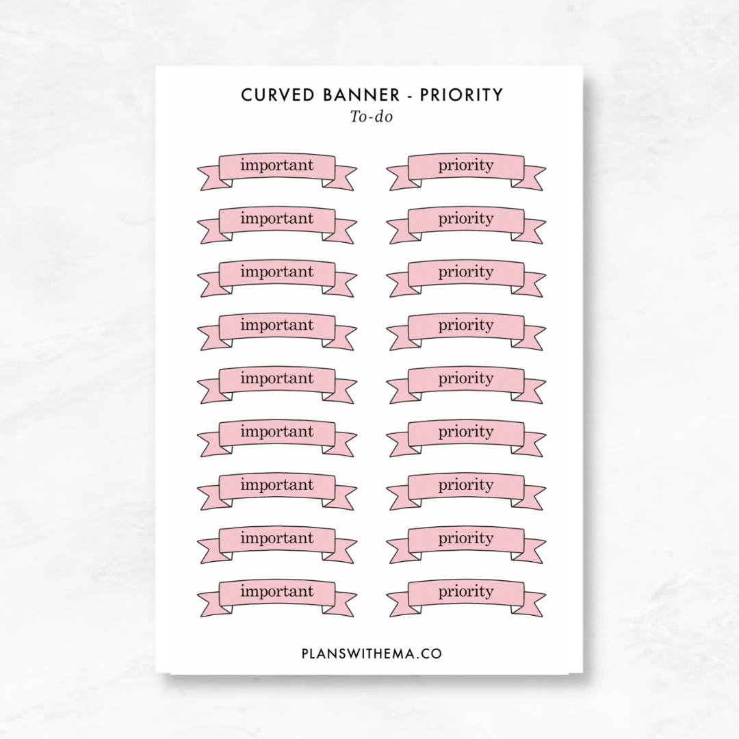 Priority - Banner Stickers