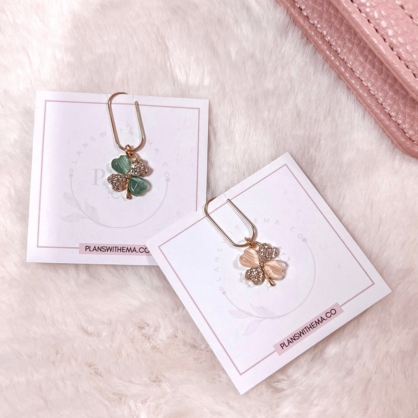 Mini Jade Clover Planner Charms